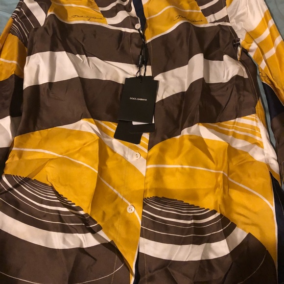 Dolce & Gabbana Multicolor Camouflage Button Down Shirt main image 1